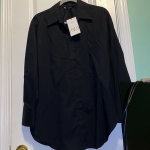 Over size Zara button down shirt